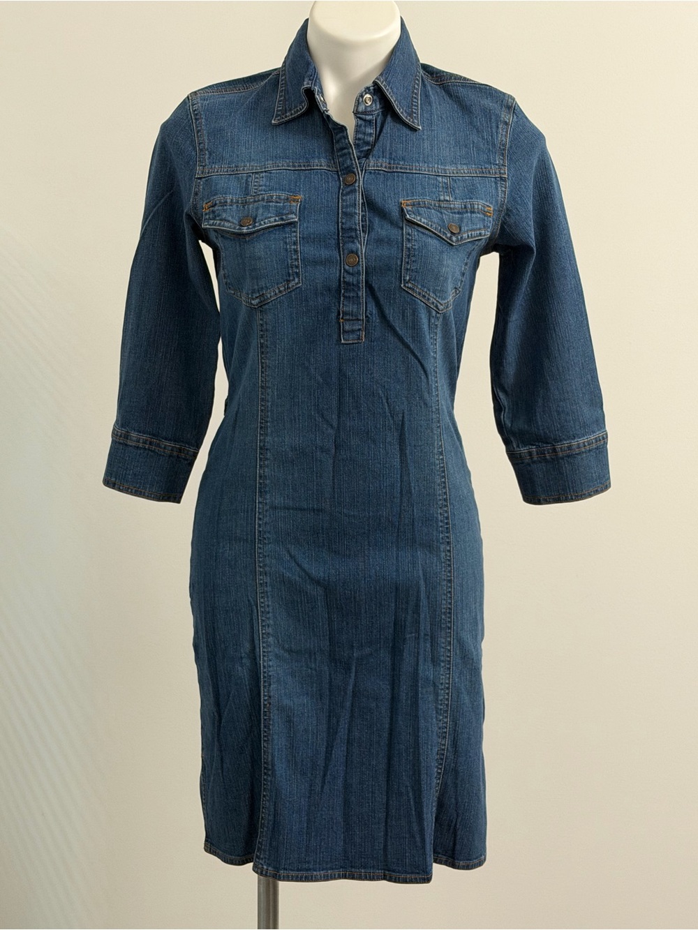 Old Navy Vintage Y2K Denim Shirt Dress
